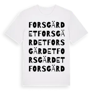 Forsgärdet ordlek t-shirt – ekologisk bomull t-shirt från Pinshirt