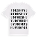 Forshuvud ordlek t-shirt