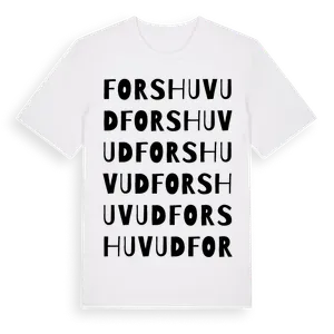 Forshuvud ordlek t-shirt – ekologisk bomull t-shirt från Pinshirt