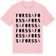 Pink Cotton t-shirt med Forssa ordlek t-shirt