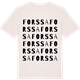 Vintage White t-shirt med Forssa ordlek t-shirt