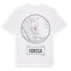 White t-shirt med Forssa t-shirt