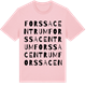 Pink Cotton t-shirt med Forssa Centrum ordlek t-shirt