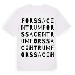 Forssa Centrum ordlek t-shirt – ekologisk bomull t-shirt från Pinshirt