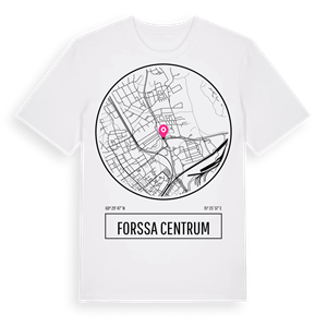 Forssa Centrum t-shirt – ekologisk bomull t-shirt från Pinshirt