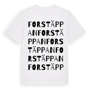 Forstäppan ordlek t-shirt – ekologisk bomull t-shirt från Pinshirt