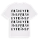 White t-shirt med Främby ordlek t-shirt