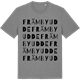 Mid Heather Gray t-shirt med Främby udde ordlek t-shirt