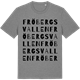 Mid Heather Gray t-shirt med Fröbergsvallen ordlek t-shirt