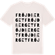 Vintage White t-shirt med Fröjdberget ordlek t-shirt
