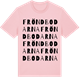 Pink Cotton t-shirt med Fröndbodarna ordlek t-shirt
