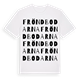 White t-shirt med Fröndbodarna ordlek t-shirt
