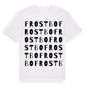 Frostbo ordlek t-shirt – ekologisk bomull t-shirt från Pinshirt