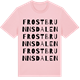 Pink Cotton t-shirt med Frostbrunnsdalen ordlek t-shirt