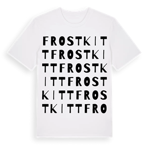 Frostkitt ordlek t-shirt – ekologisk bomull t-shirt från Pinshirt