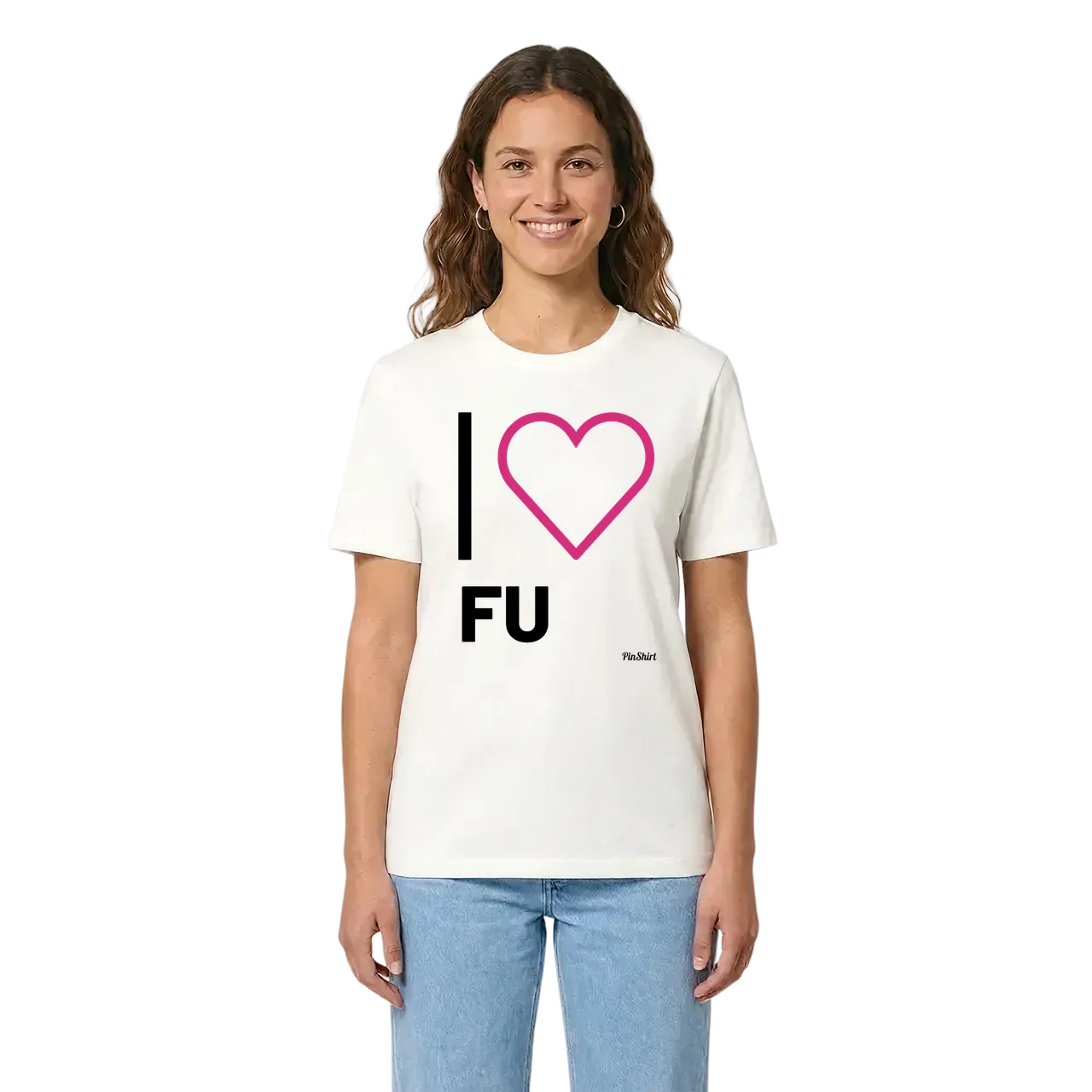 Jag älskar Fu t-shirt stort tryck i miljö