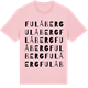 Pink Cotton t-shirt med Fulåberg ordlek t-shirt