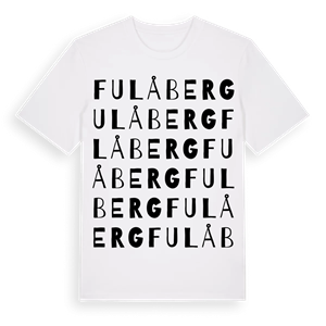 Fulåberg ordlek t-shirt – ekologisk bomull t-shirt från Pinshirt