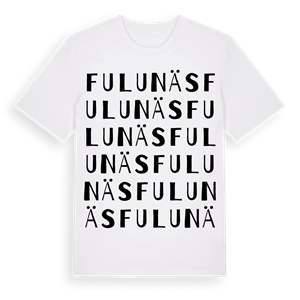 Fulunäs ordlek t-shirt – ekologisk bomull t-shirt från Pinshirt