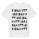 White t-shirt med Funkhyttan ordlek t-shirt