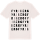 Vintage White t-shirt med Fyriberg ordlek t-shirt