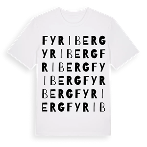 Fyriberg ordlek t-shirt – ekologisk bomull t-shirt från Pinshirt