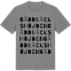 Mid Heather Gray t-shirt med Gäddbäckshöjden ordlek t-shirt