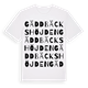 Gäddbäckshöjden ordlek t-shirt