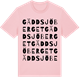 Pink Cotton t-shirt med Gäddsjöberget ordlek t-shirt