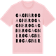 Pink Cotton t-shirt med Gagnbro ordlek t-shirt