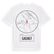 White t-shirt med Gagnef t-shirt