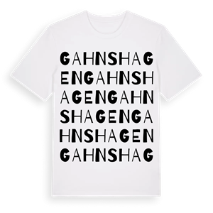 Gahnshagen ordlek t-shirt – ekologisk bomull t-shirt från Pinshirt