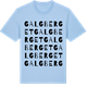 Blue Soul t-shirt med Galgberget ordlek t-shirt