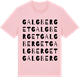 Pink Cotton t-shirt med Galgberget ordlek t-shirt
