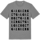 Mid Heather Gray t-shirt med Galgberget ordlek t-shirt
