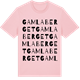 Pink Cotton t-shirt med Gamla berget ordlek t-shirt