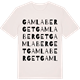 Vintage White t-shirt med Gamla berget ordlek t-shirt