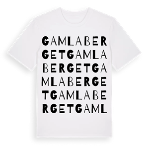 Gamla berget ordlek t-shirt – ekologisk bomull t-shirt från Pinshirt