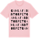 Pink Cotton t-shirt med Gamla Finntorpet ordlek t-shirt
