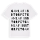 White t-shirt med Gamla Finntorpet ordlek t-shirt