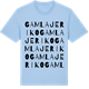 Blue Soul t-shirt med Gamla Jeriko ordlek t-shirt