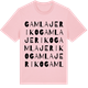 Pink Cotton t-shirt med Gamla Jeriko ordlek t-shirt