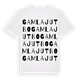 White t-shirt med Gamla Jutbo ordlek t-shirt