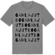 Mid Heather Gray t-shirt med Gamla Jutbo ordlek t-shirt