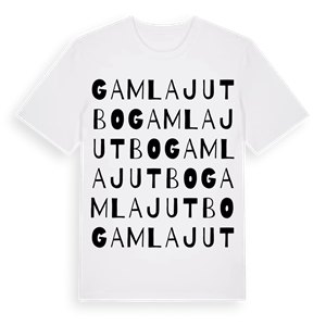 Gamla Jutbo ordlek t-shirt – ekologisk bomull t-shirt från Pinshirt