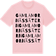 Pink Cotton t-shirt med Gamla Mornässätern ordlek t-shirt