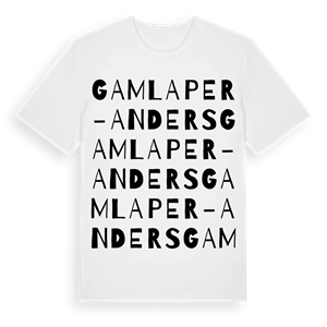 Gamla Per-Anders ordlek t-shirt – ekologisk bomull t-shirt från Pinshirt