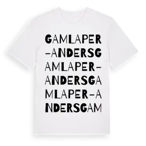 Gamla Per-Anders ordlek t-shirt – ekologisk bomull t-shirt från Pinshirt