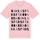 Pink Cotton t-shirt med Gamla Spånsfäbodarna ordlek t-shirt