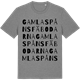 Mid Heather Gray t-shirt med Gamla Spånsfäbodarna ordlek t-shirt
